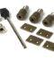 From The Anvil Burnished Brass Secure Stops (Pack of 4)