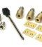 From The Anvil Satin Brass Secure Stops (Pack of 4)