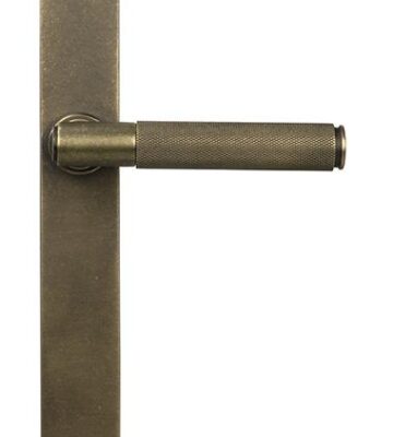 From The Anvil Burnished Brass Brompton Slimline Lever Espag. Latch Set