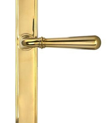 From The Anvil Polished Brass Newbury Slimline Lever Espag. Latch Set