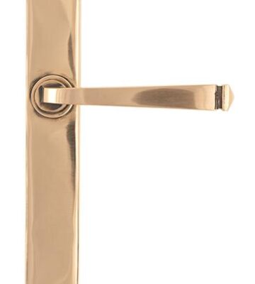 From The Anvil Polished Bronze Avon Slimline Lever Latch Set