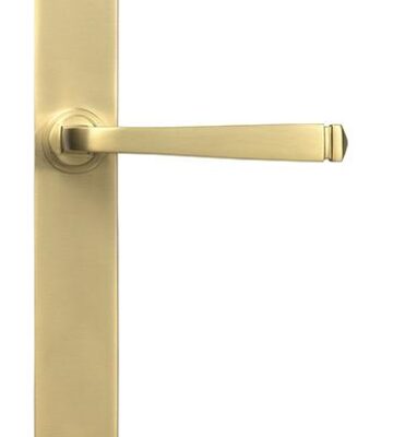 From The Anvil Satin Brass Avon Slimline Lever Latch Set