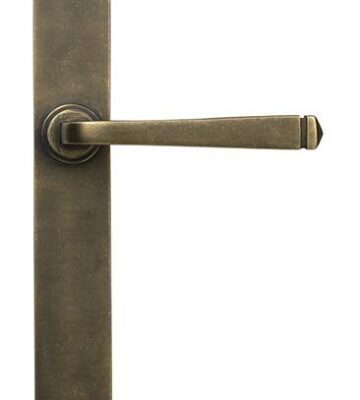 From The Anvil Burnished Brass Avon Slimline Lever Latch Set