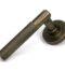 From The Anvil Burnished Brass Brompton Lever on Rose Set (Plain)