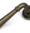 From The Anvil Burnished Brass Newbury Lever on Rose Set (Beehive)