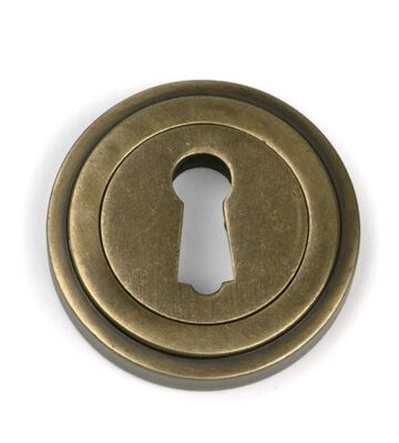 From The Anvil Burnished Brass Round Escutcheon (Art Deco)