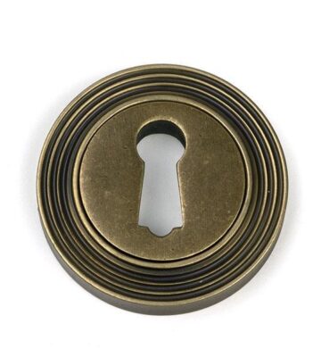 From The Anvil Burnished Brass Round Escutcheon (Beehive)