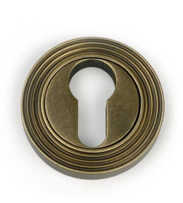 From The Anvil Burnished Brass Round Euro Escutcheon (Beehive)