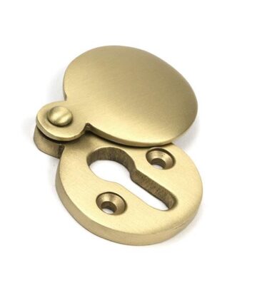 From The Anvil Satin Brass 30mm Round Escutcheon