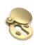From The Anvil Satin Brass 30mm Round Escutcheon