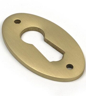 From The Anvil Satin Brass Oval Escutcheon