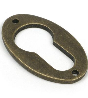 From The Anvil Burnished Brass Oval Euro Escutcheon