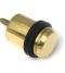 From The Anvil Polished Brass Floor Mounted Door Stop