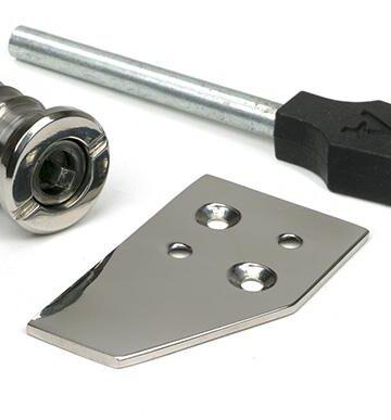 From The Anvil Polished Marine SS (316) Key-Flush Sash Stop