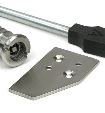 From The Anvil Satin Marine SS (316) Key-Flush Sash Stop