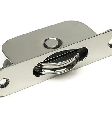 From The Anvil Polished Marine SS (316) Radiused Sash Pulley 75kg