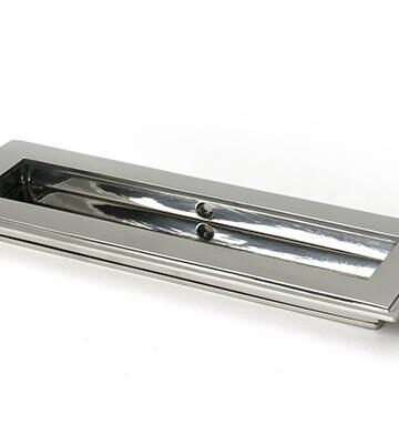 From The Anvil Polished Marine SS (316) 175mm Art Deco Rectangular Pull