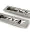 From The Anvil Polished Marine SS (316) 175mm Plain Rectangular Pull - Privacy Set