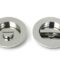 From The Anvil Polished Marine SS (316) 75mm Plain Round Pull - Privacy Set