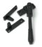 From The Anvil Matt Black Night-Vent Locking Reeded Fastener