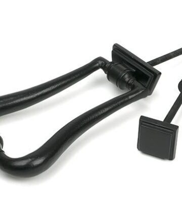 From The Anvil Matt Black Slimline Art Deco Door Knocker