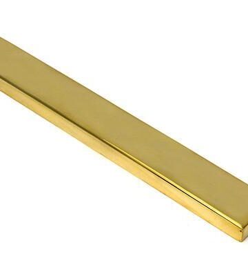 From The Anvil Polished Brass Slimline External Blank Plate (Each)