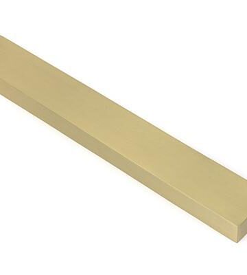 From The Anvil Satin Brass Slimline External Blank Plate (Each)