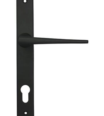 From The Anvil Matt Black Eaton Slimline Lever Espag. Lock Set