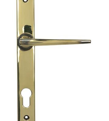 From The Anvil Aged Brass Eaton Slimline Lever Espag. Lock Set