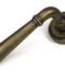 From The Anvil Burnished Brass Newbury Lever on Rose Set (Art Deco) - Unsprung
