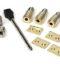 From The Anvil Polished Brass Secure Stops (Pack of 4)