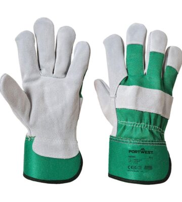 Portwest A220 Leather Rigger 130 Cow Split Glove – Green