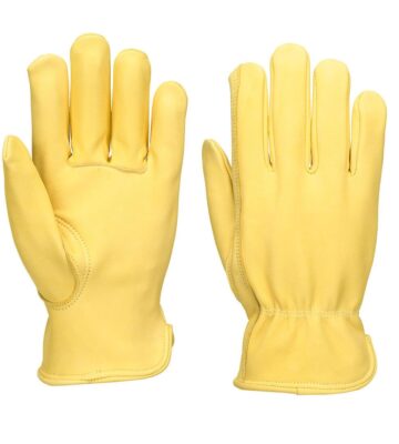 Portwest A270 Leather Driver 100 Cow Grain Glove – Beige