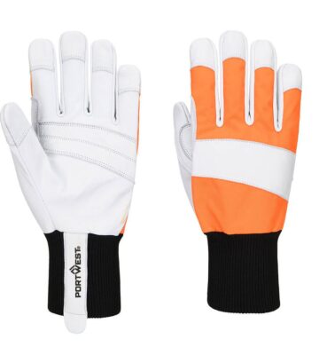 Portwest A291 Chainsaw 150 Goat Leather Glove Class 1 – Orange