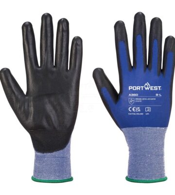 Portwest A360 Grip 18 PU Glove – Blue/Black