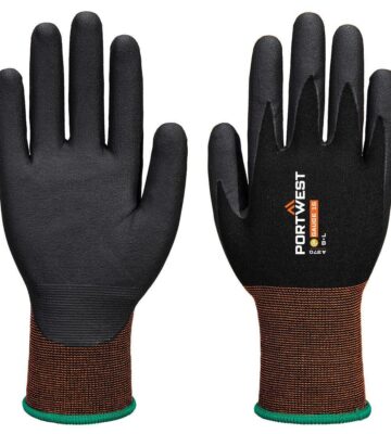 Portwest A370 GP Grip 15 Nitrile Micro Foam Glove – Black