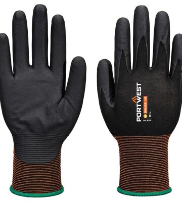 Portwest A374 GP Grip 18 Nitrile Micro Foam Glove – Black