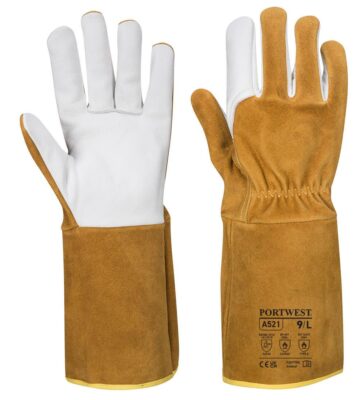 Portwest A521 TIG Welders 220 Grain Leather Gauntlet – Brown