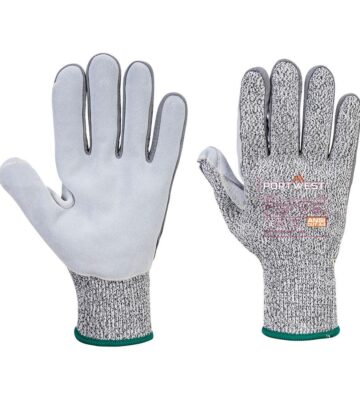 Portwest A630 Cut D13 Leather Palm Glove – Grey