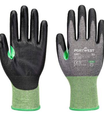 Portwest A637 CS Cut C18 PU Glove – Grey/Black