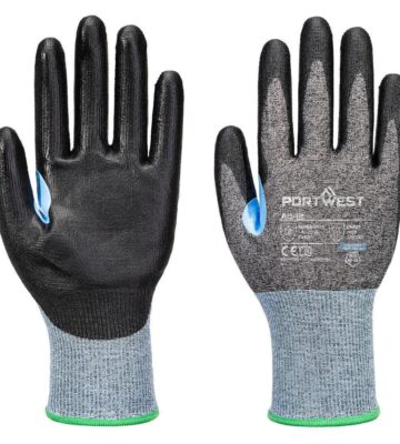 Portwest A642 CS Cut D18 PU Glove – Grey/Black