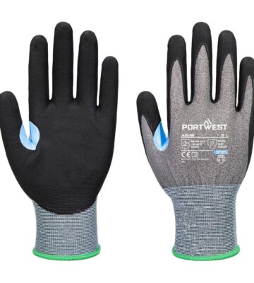 Portwest A648 CS Cut D21 Nitrile Glove – Grey/Black