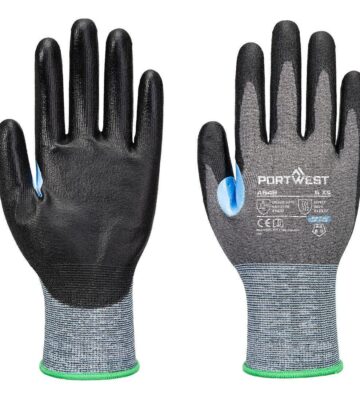 Portwest A649 CS Cut D21 PU Glove – Grey/Black