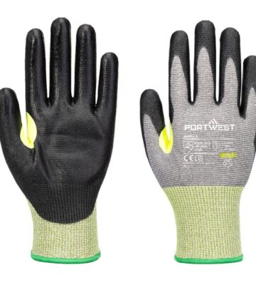 Portwest A651 CS Cut E15 PU Glove – Grey/Black