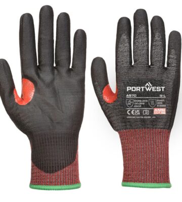 Portwest A670 CS Cut F13 PU Glove – Black