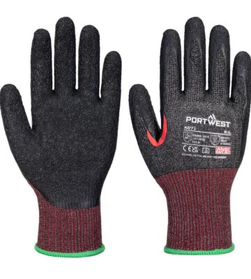 Portwest A671 CS Cut F13 Latex Glove – Black