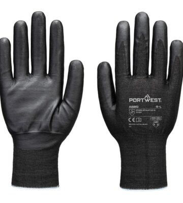 Portwest A680 Cut F21 Nitrile Tungsten Glove A9 – Black