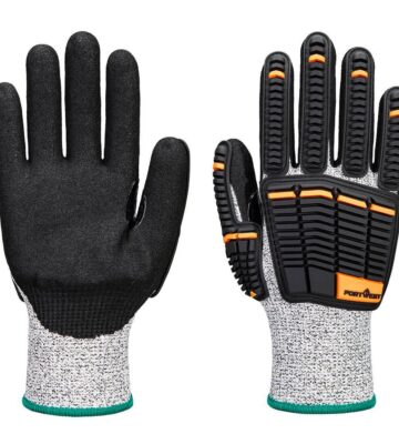 Portwest A718 Impact C13 Nitrile Foam Glove – Grey/Black