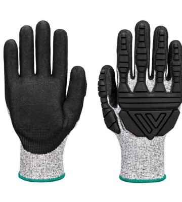 Portwest A723 Impact C13 Nitrile Foam TPV Reinforced Palm Glove – Grey/Black
