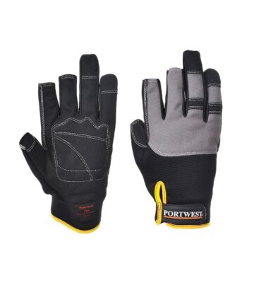 Portwest A740 Mechanic 250 Fingerless Glove – Black